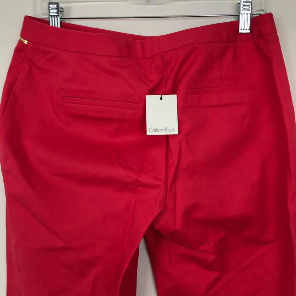 [3 for $15] NEW Calvin Klein Coral Pink Pants Trousers Slacks Slim Fit sz 29-30 - Picture 6 of 8